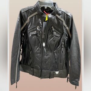 NWT Women’s Harley Davidson Black Leather Jacket